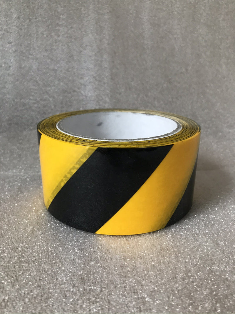 Social Distance Floor Marking Tape Black and Yellow Chevrons